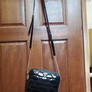 Black patent leather purse